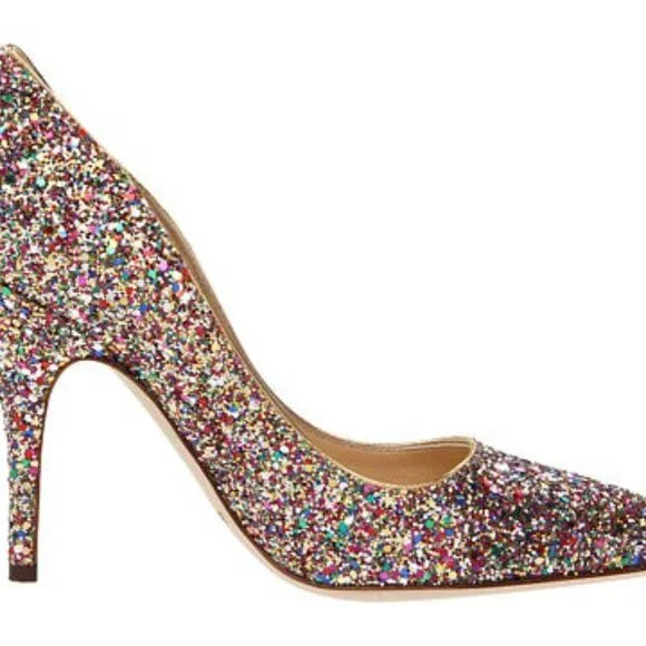 Kate Spade Licorice Too Glitter Pump New - Picture 3 of 5